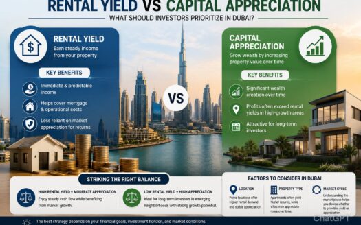Rental Yield vs Capital Appreciation Dubai