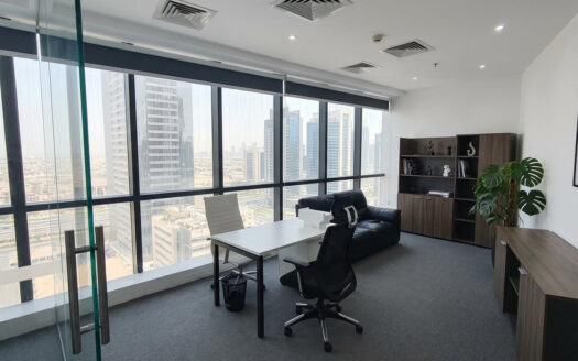 FURNISHED OFFICE | HIGH FLOOR | WALK TO METRO | BUSINESS BAY