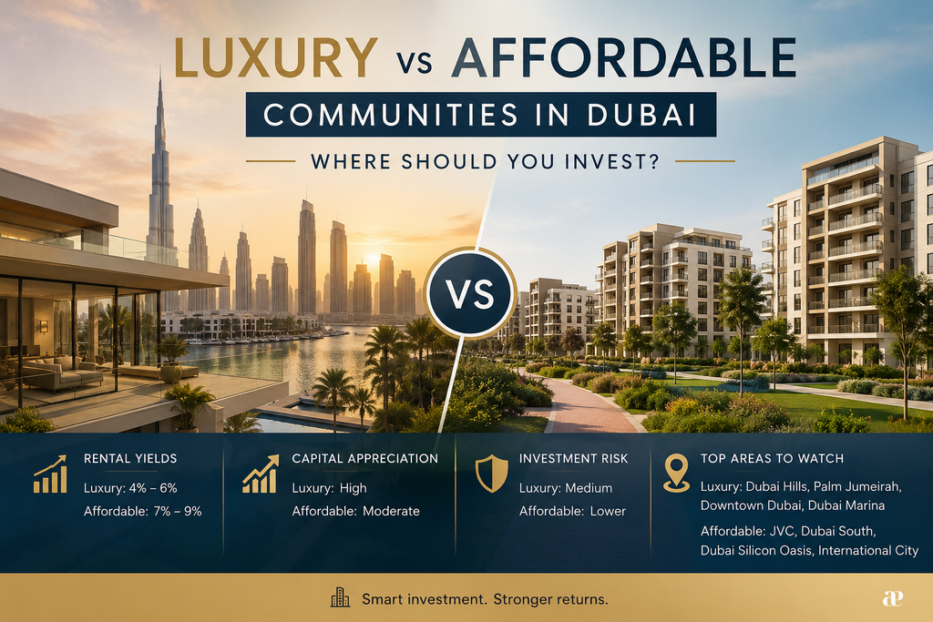 Luxury vs Affordable Communities in Dubai