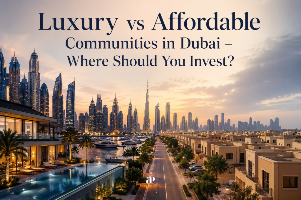 Luxury vs Affordable Communities in Dubai