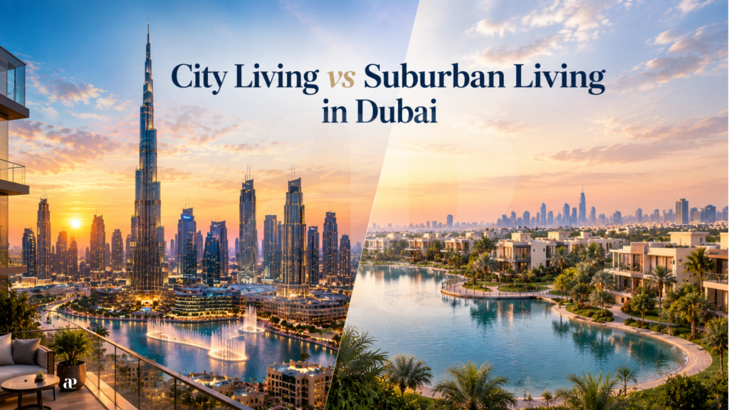 City living vs suburban living in Dubai
